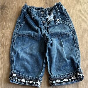 Gymboree Blue Kids Jeans with Elephant Detail